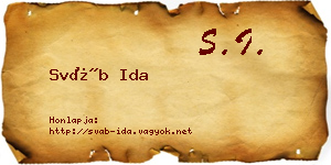 Sváb Ida névjegykártya