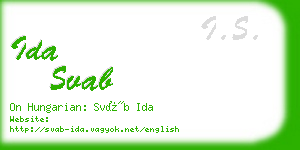 ida svab business card